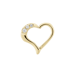 LeRoi Leroi 16g "Mina" Heart Seam Ring with CZ