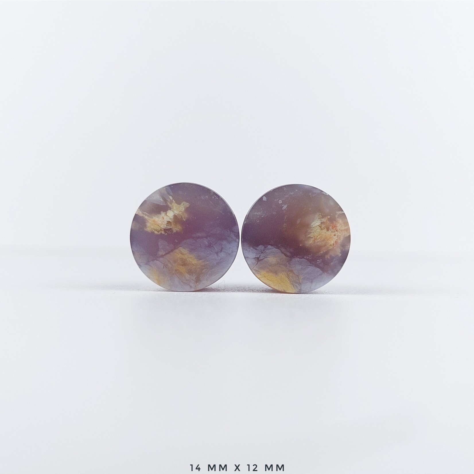 Grit Lapidary Grit Lapidary premium double flared Purple Chalcedony plugs