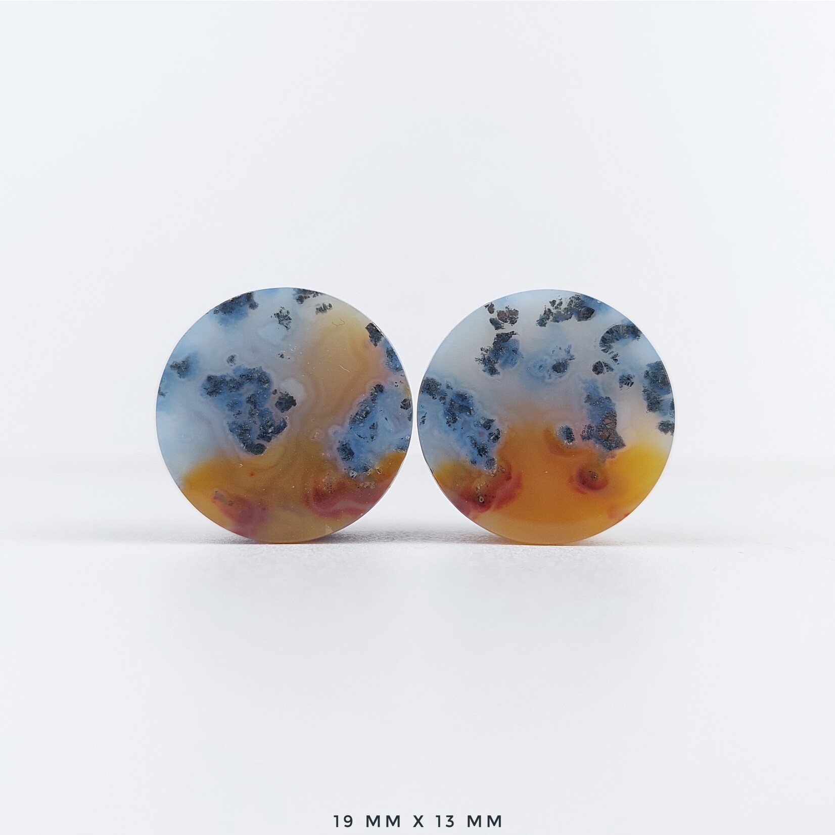 Grit Lapidary Grit Lapidary premium double flared Marcasite in Agate plugs