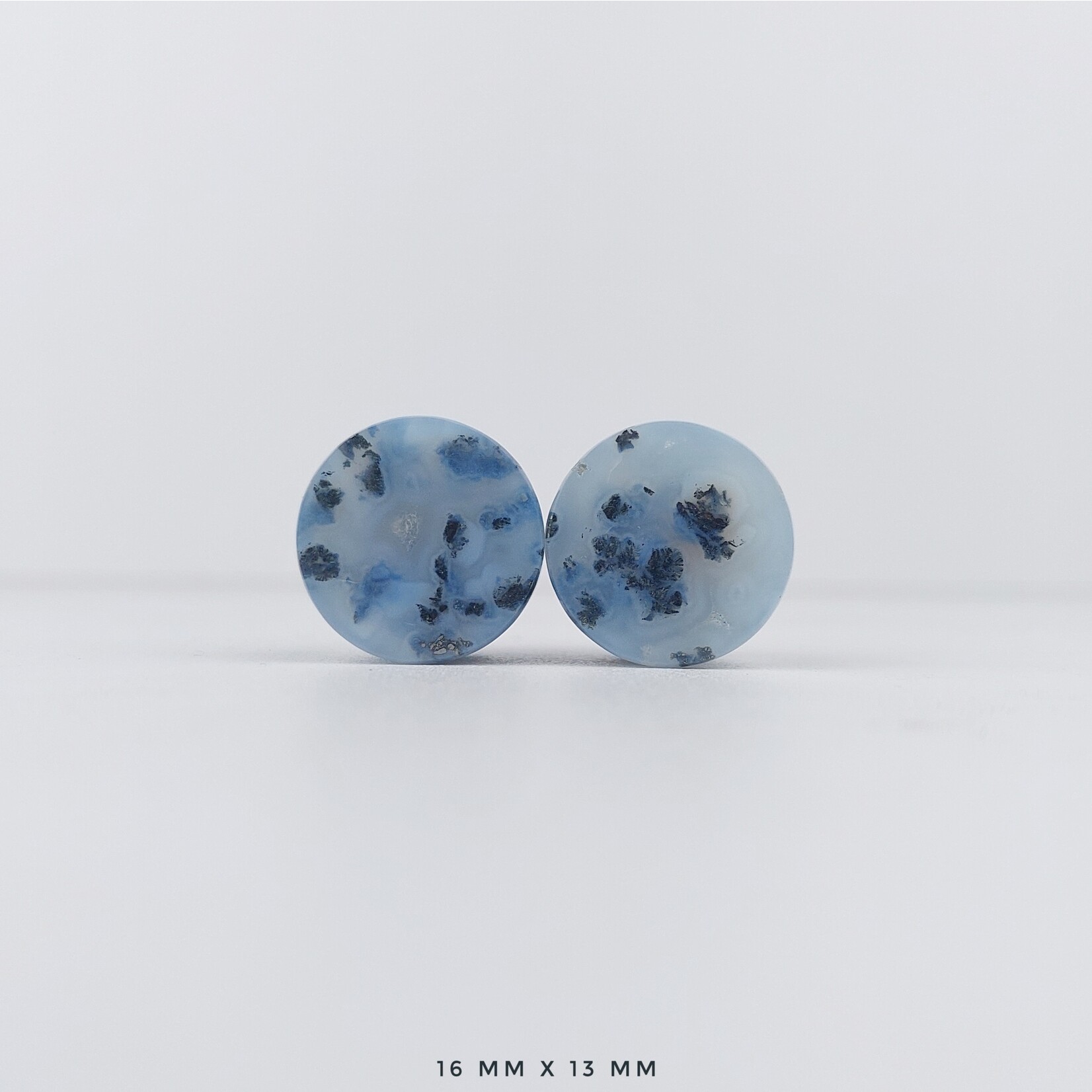 Grit Lapidary Grit Lapidary premium double flared Marcasite in Agate plugs