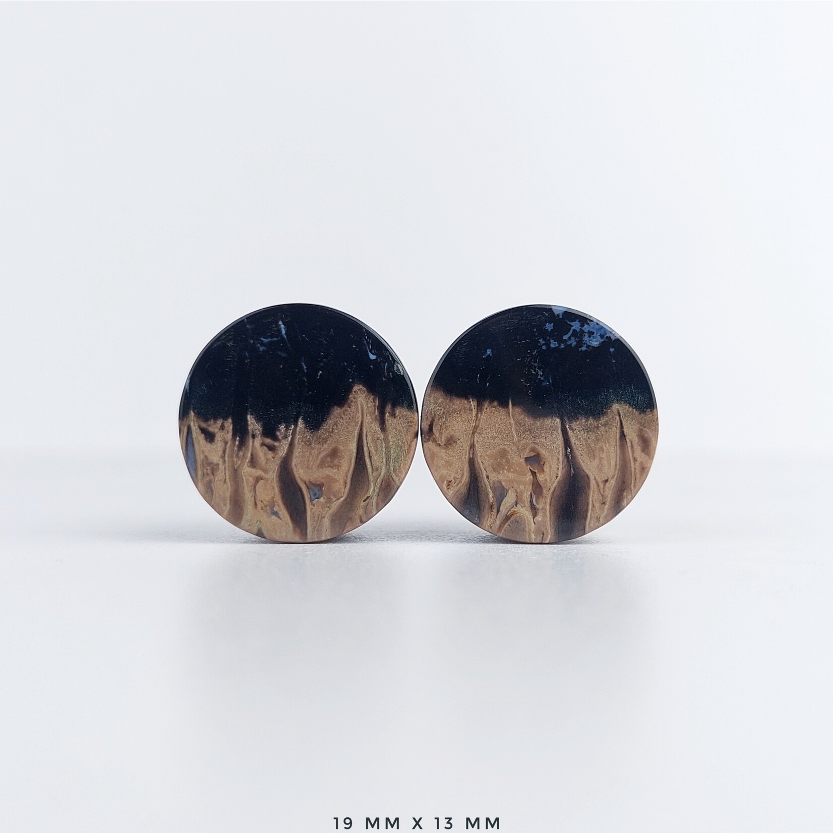 Grit Lapidary Grit Lapidary premium double flared Petrified Palm Wood plugs