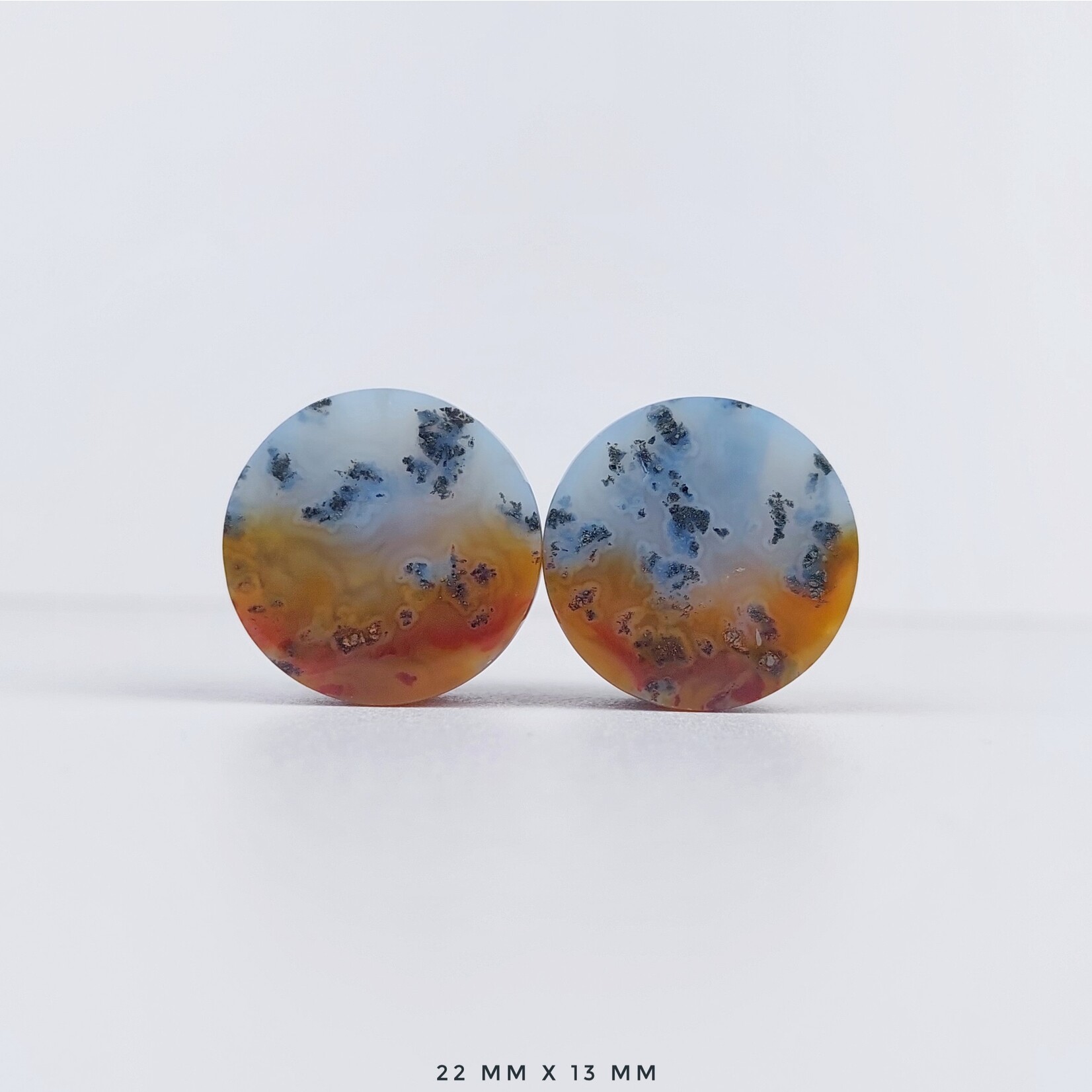 Grit Lapidary Grit Lapidary premium double flared Marcasite in Agate plugs