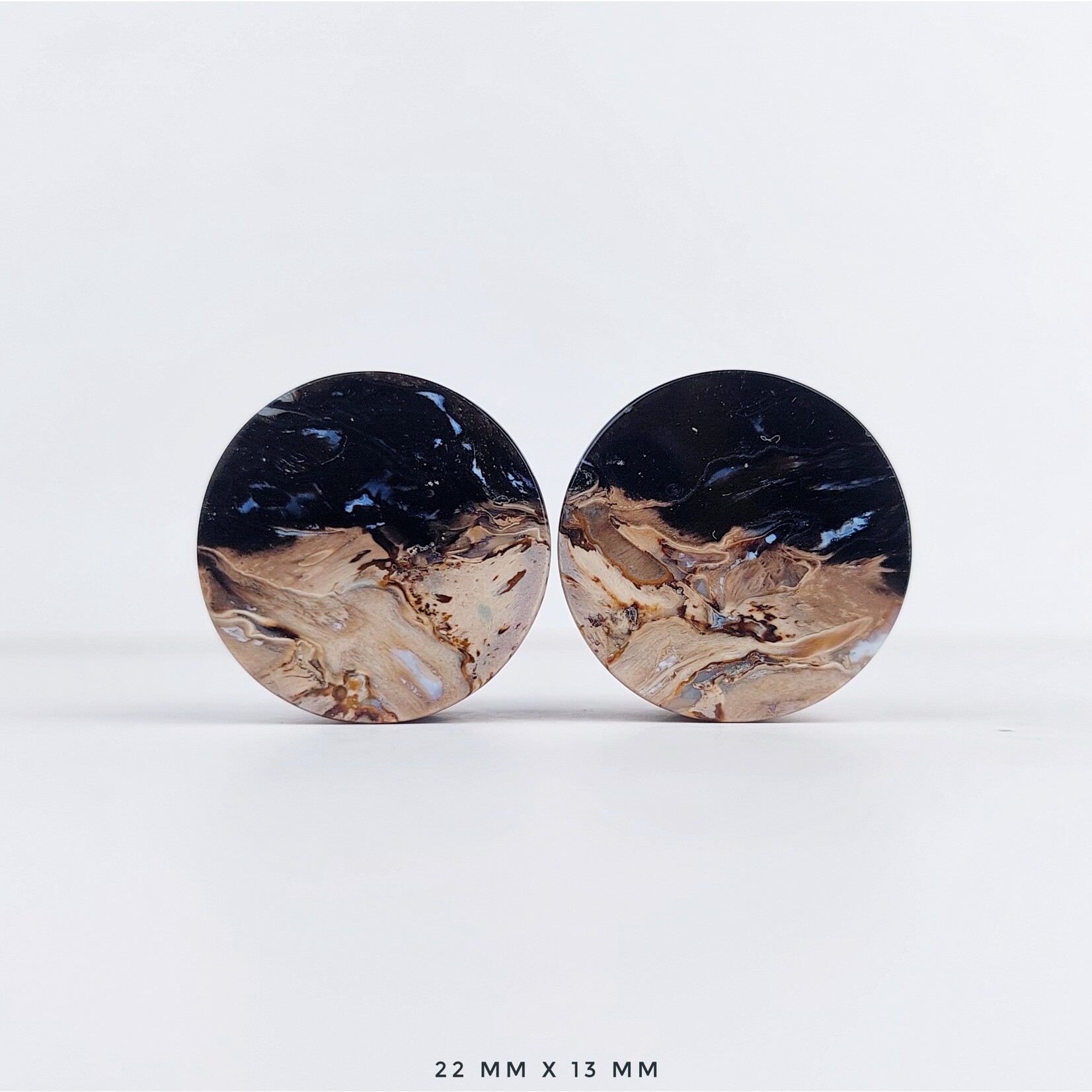 Grit Lapidary Grit Lapidary premium double flared Petrified Palm Wood plugs