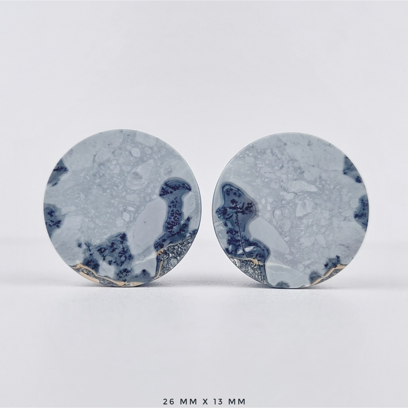 Grit Lapidary Grit Lapidary premium double flared Dendritic Maligano Jasper plugs