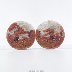 Grit Lapidary Grit Lapidary Red Moss Agate plugs
