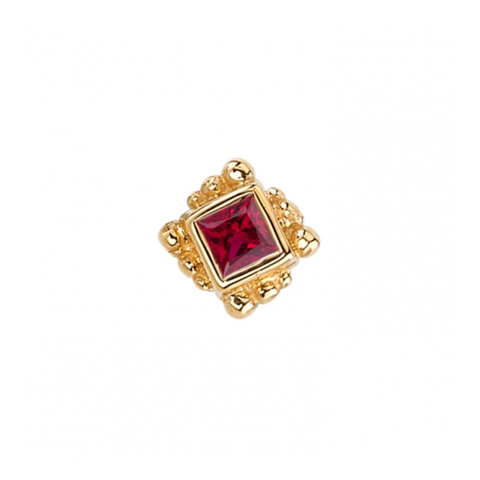 BVLA BVLA "Beaded Princess Bezel" threaded end with 2.0 AA ruby