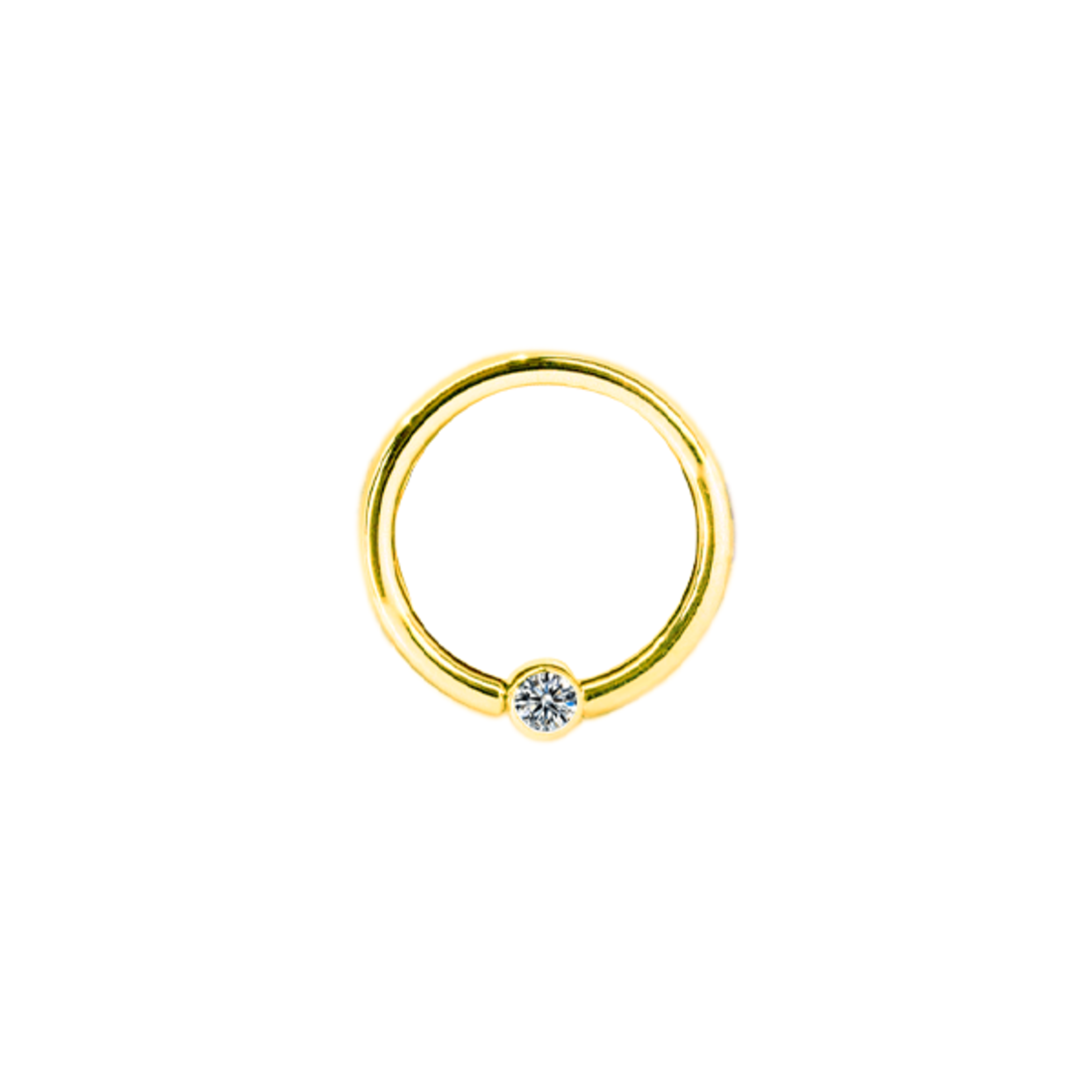 BVLA BVLA 18g fixed ring with 2.0 bezel-set VS1 diamond