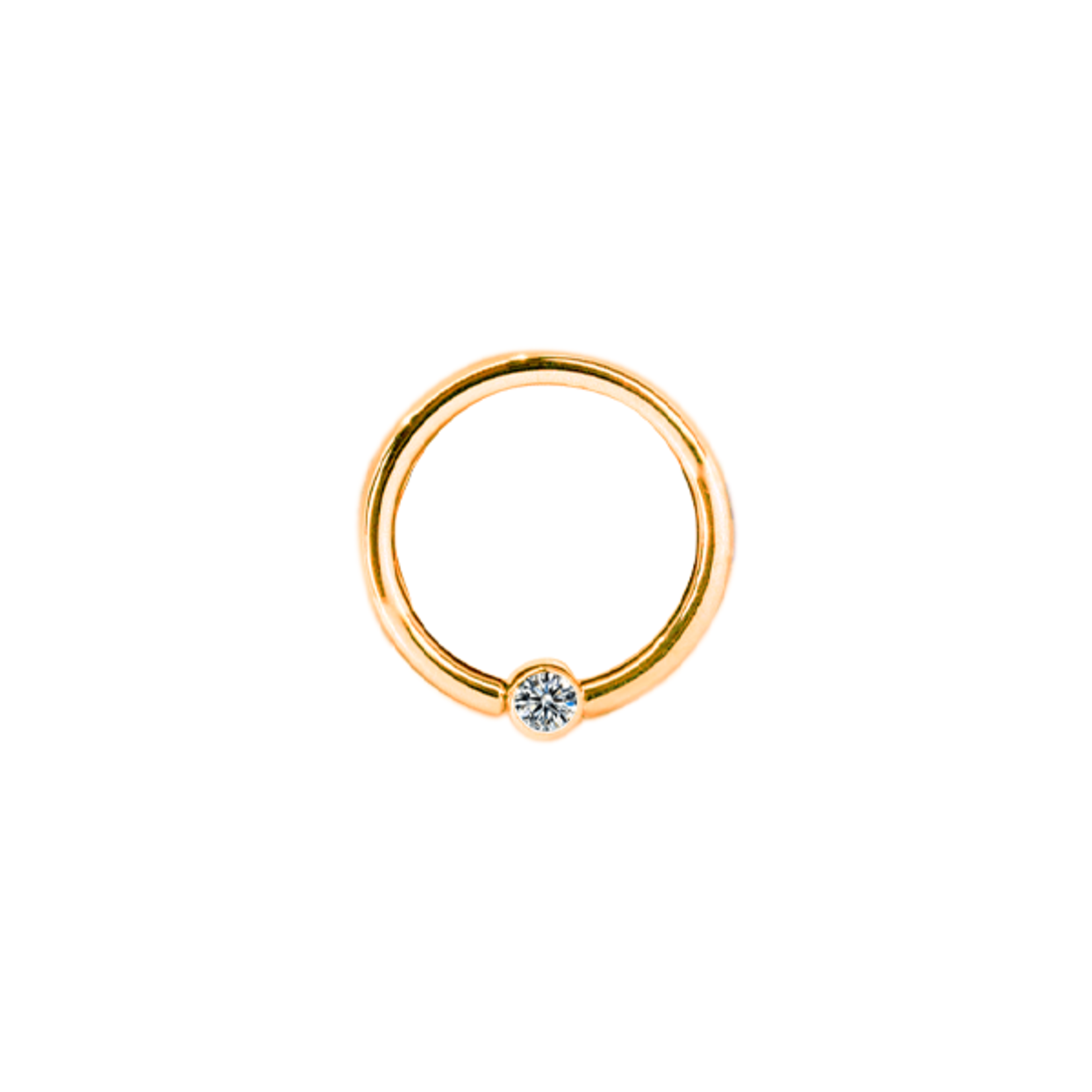 BVLA BVLA 16g fixed ring with 2.0 bezel-set VS1 diamond