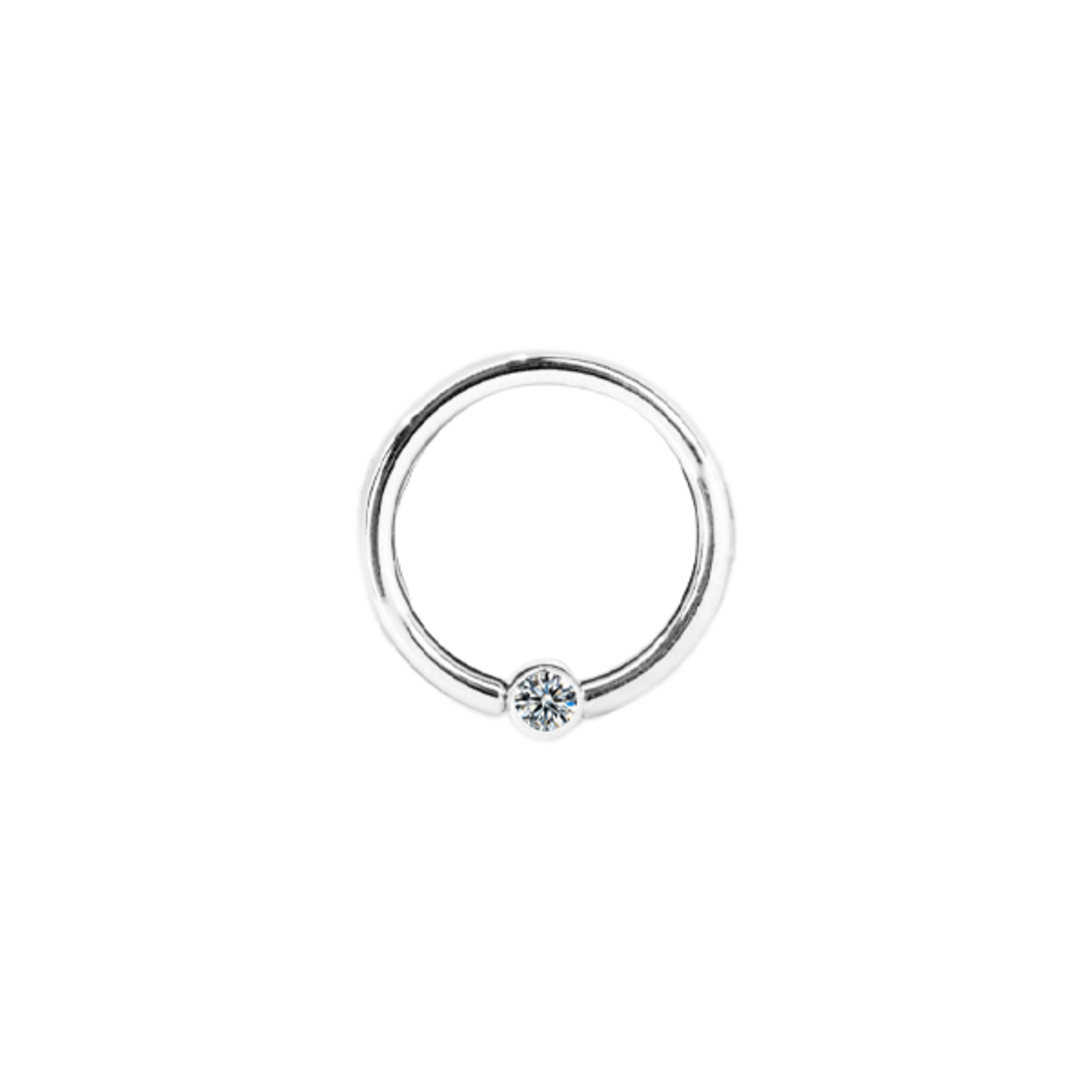 BVLA BVLA 16g fixed ring with 2.0 bezel-set VS1 diamond