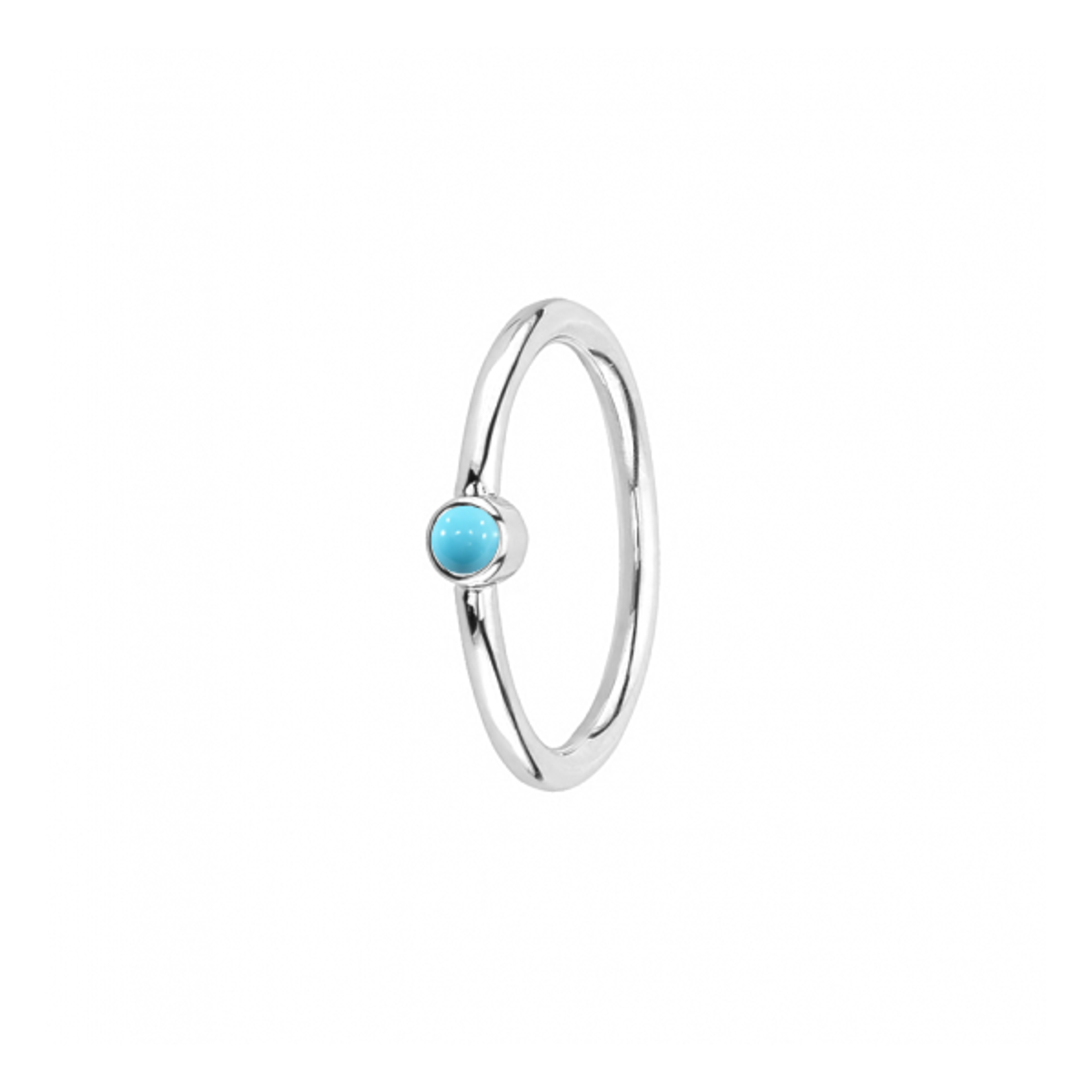 BVLA BVLA 18g fixed bezel with 2.0 turquoise cabochon