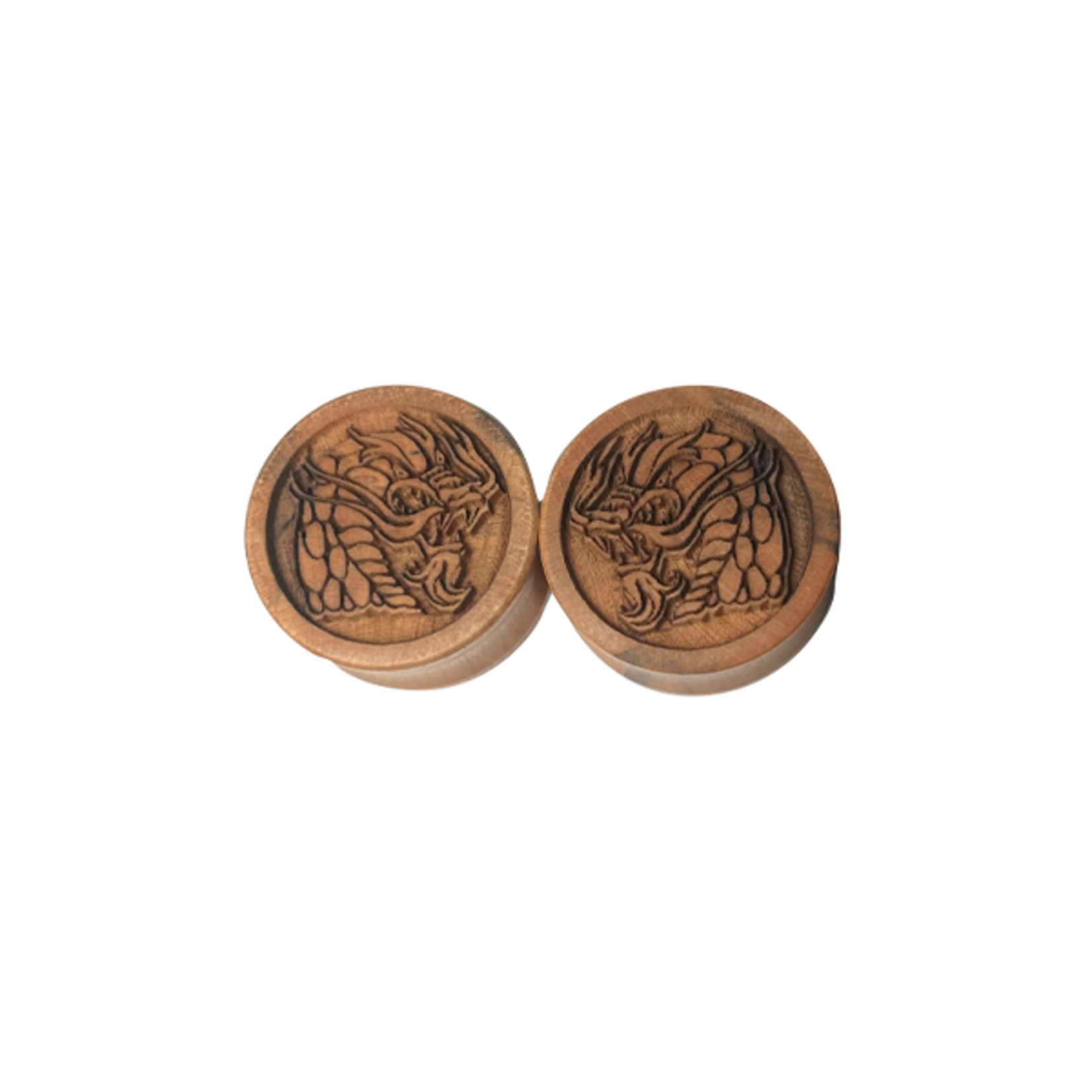 Modifika wood double flared etched plugs.