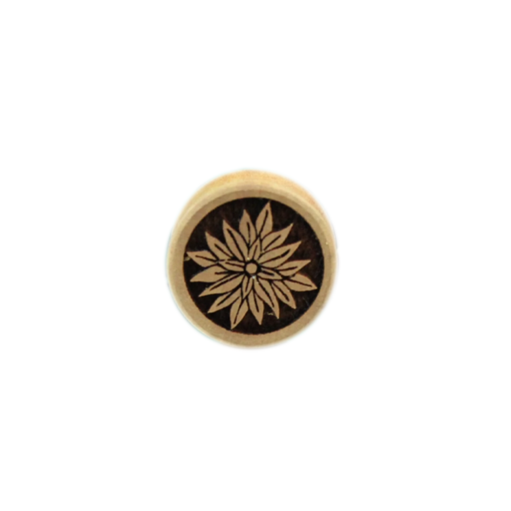 Modifika wood double flared etched plugs.