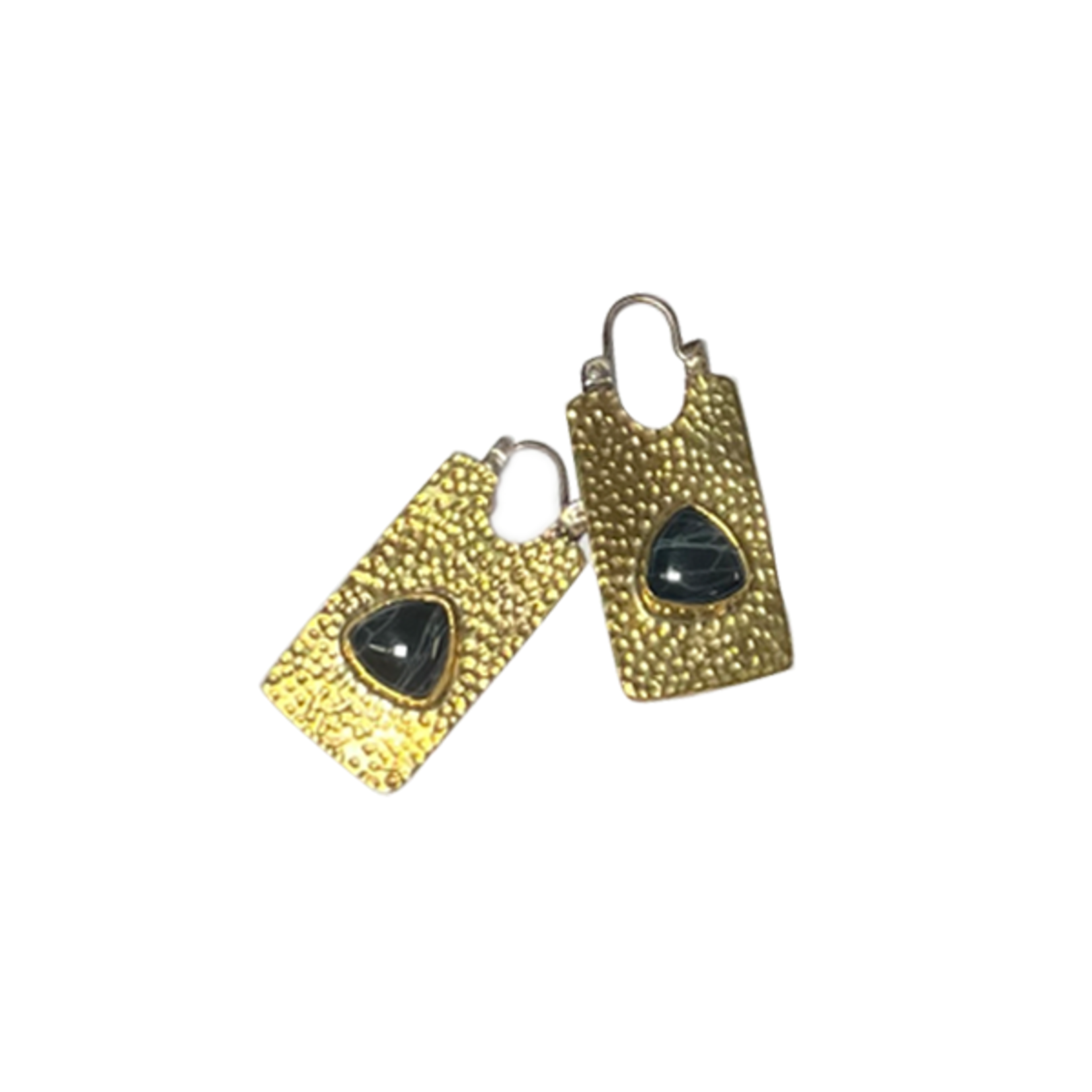 Oracle Oracle brass "Kawaii" hanging design with spiderweb obsidian