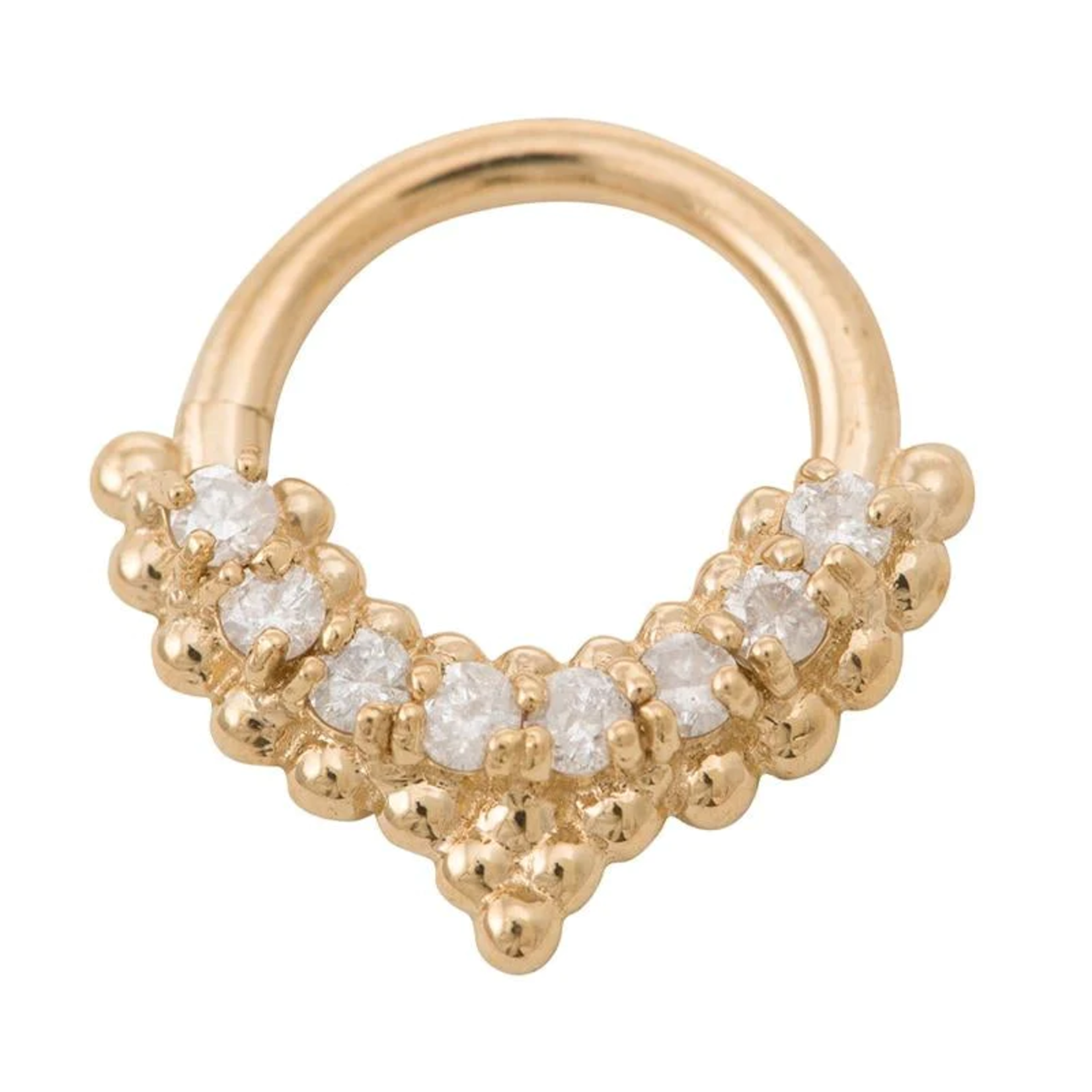 Tawapa Tawapa 20g "Mist" seam ring with 8x 1.5 VS1 diamonds