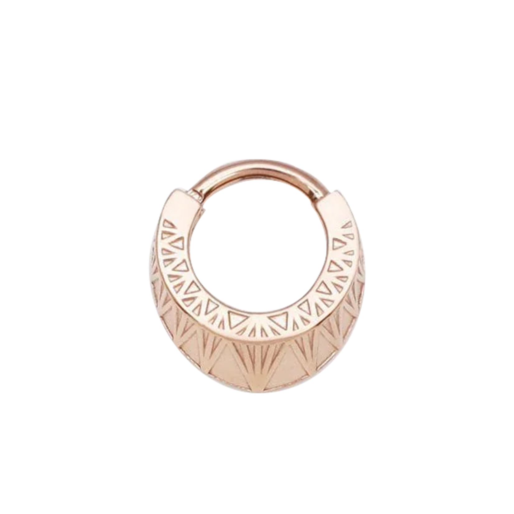 Tether Jewelry 14g 5/16 rose gold plate "Windrose" clicker