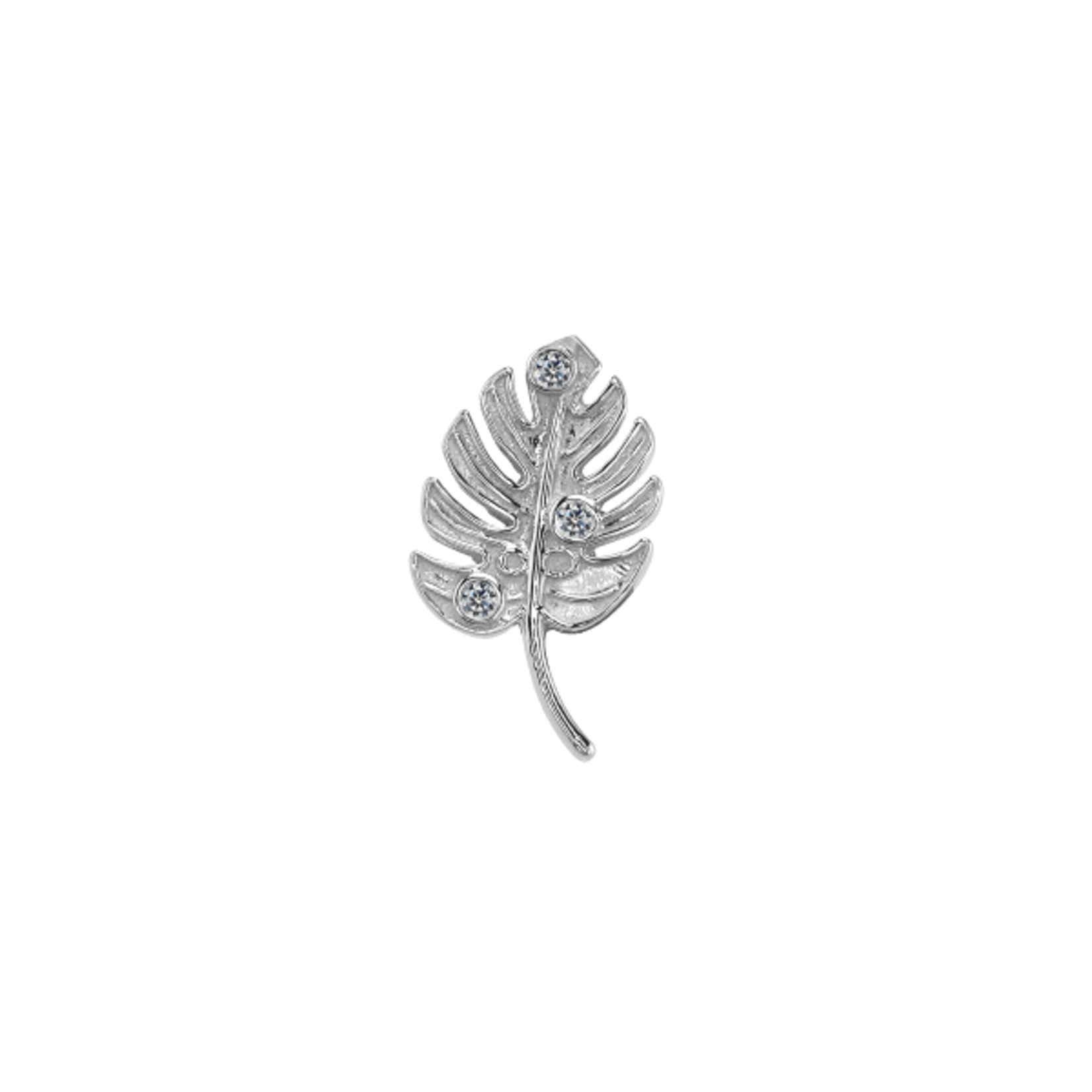 BVLA BVLA 13x7.5 "Misty Monstera" threaded end with 3x 1.0 VS1 diamonds