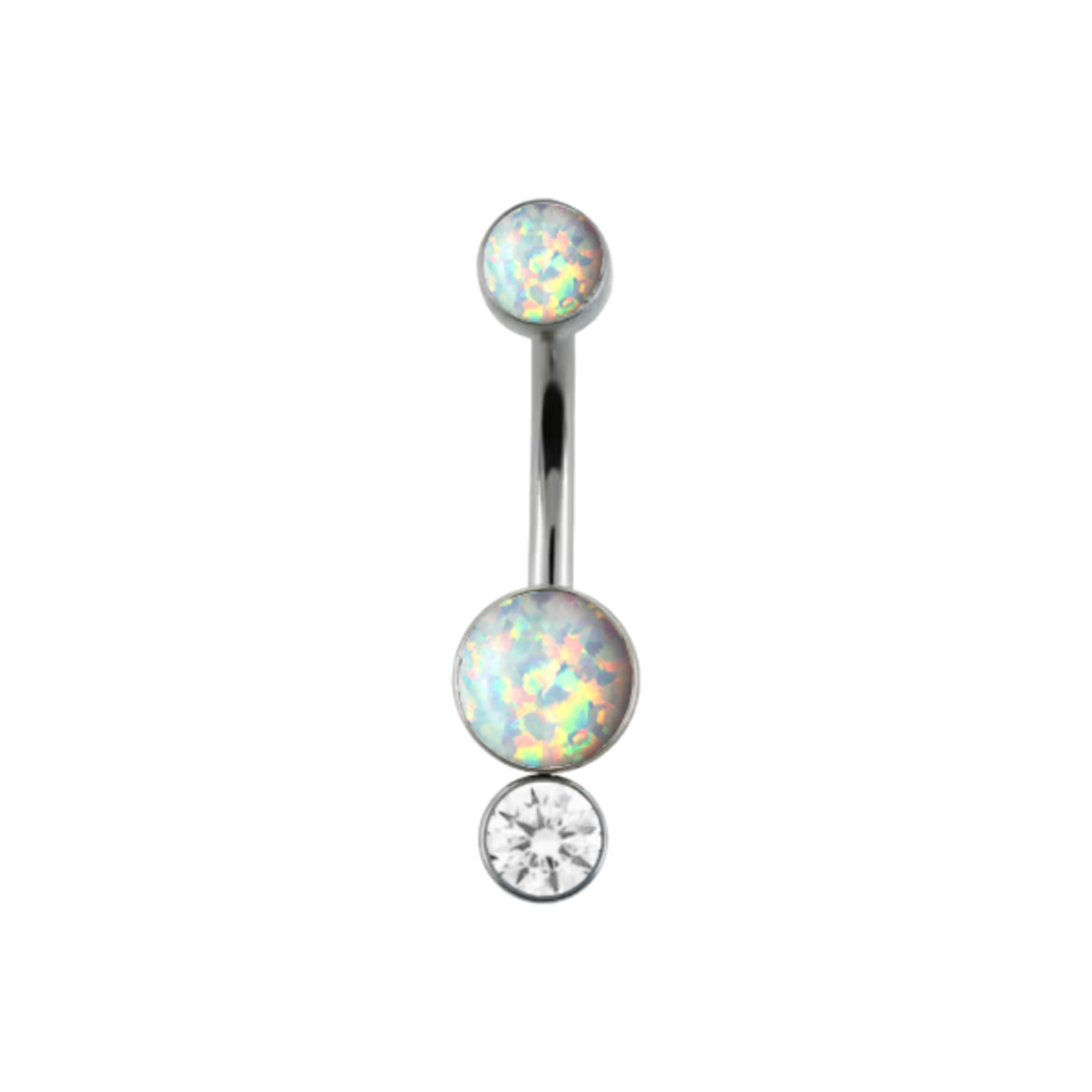 LeRoi Leroi titanium 14g 7/16 "Bijoux" navel curve.