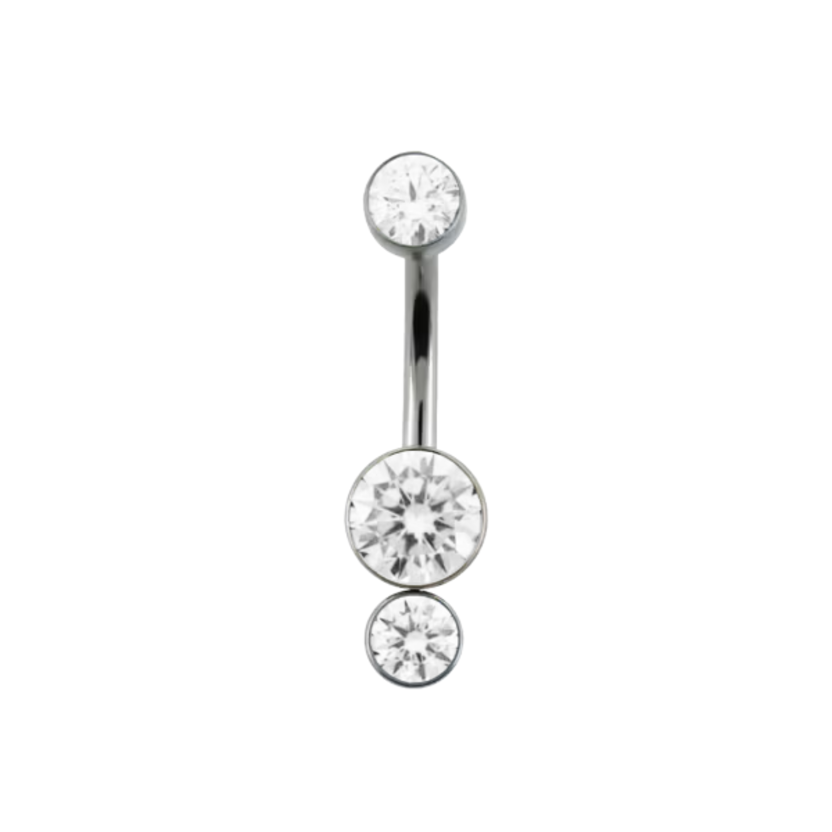 LeRoi Leroi titanium 14g 7/16 "Bijoux" navel curve.