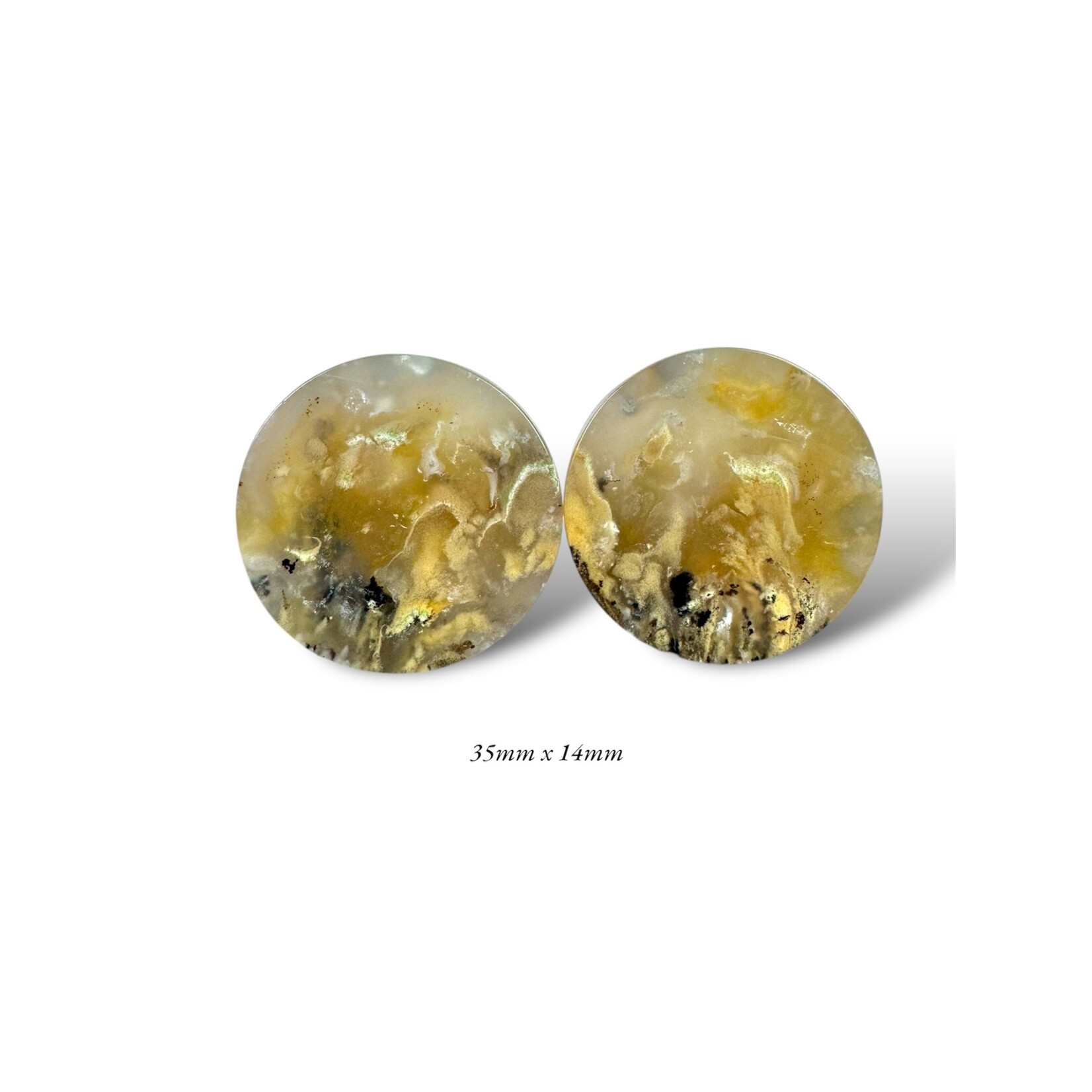 Grit Lapidary Grit Lapidary premium double flared Dendritic Agate plugs