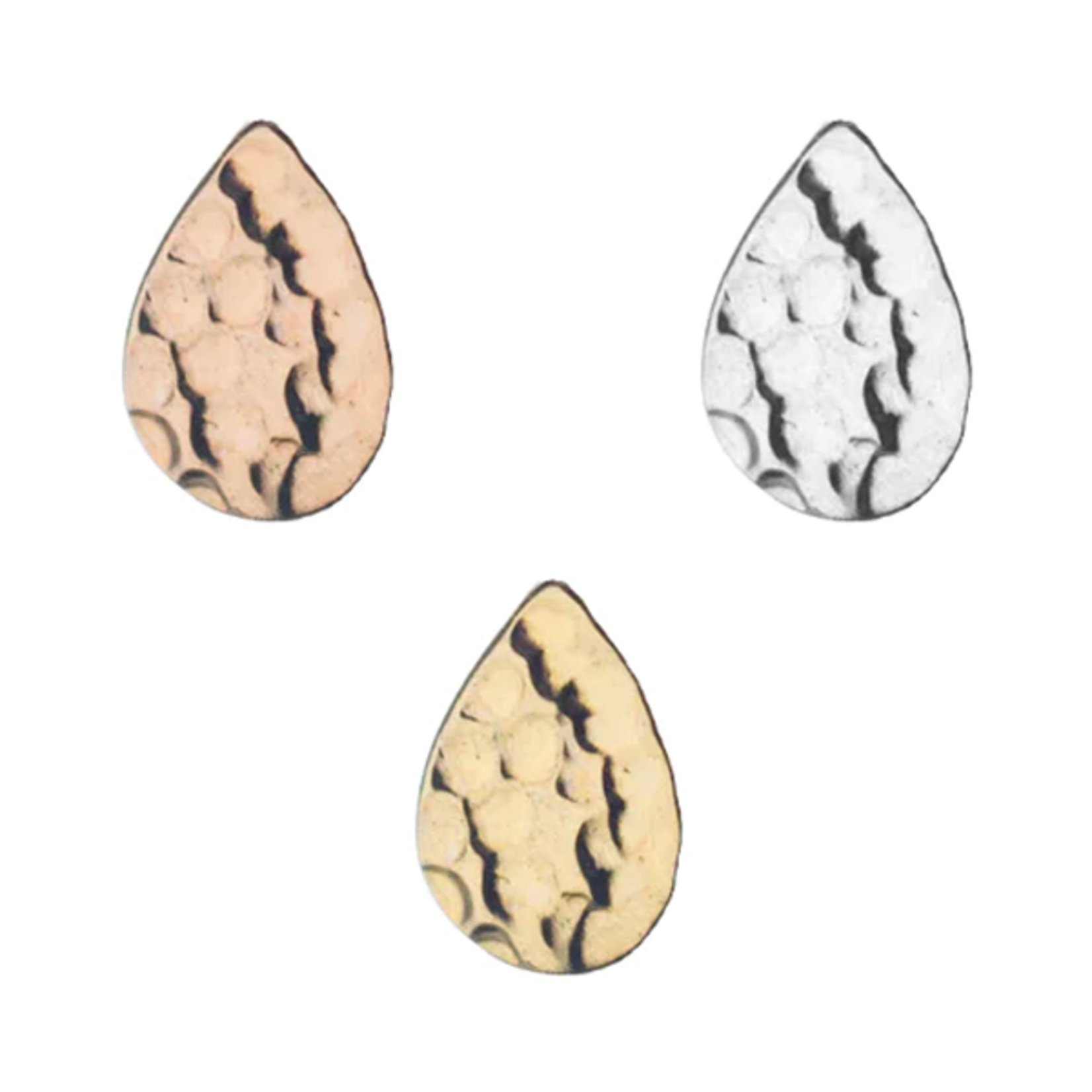 BVLA BVLA 3x2 Hammered Teardrop press fit end
