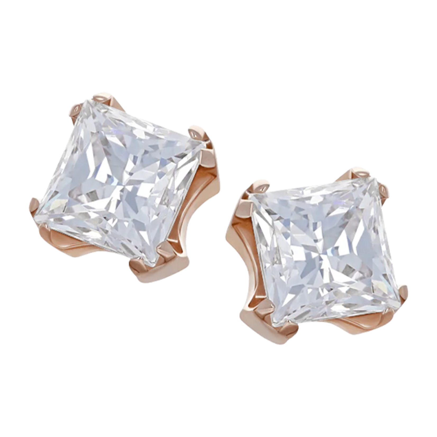 Anatometal Anatometal gold press-fit end with princess cut CZ