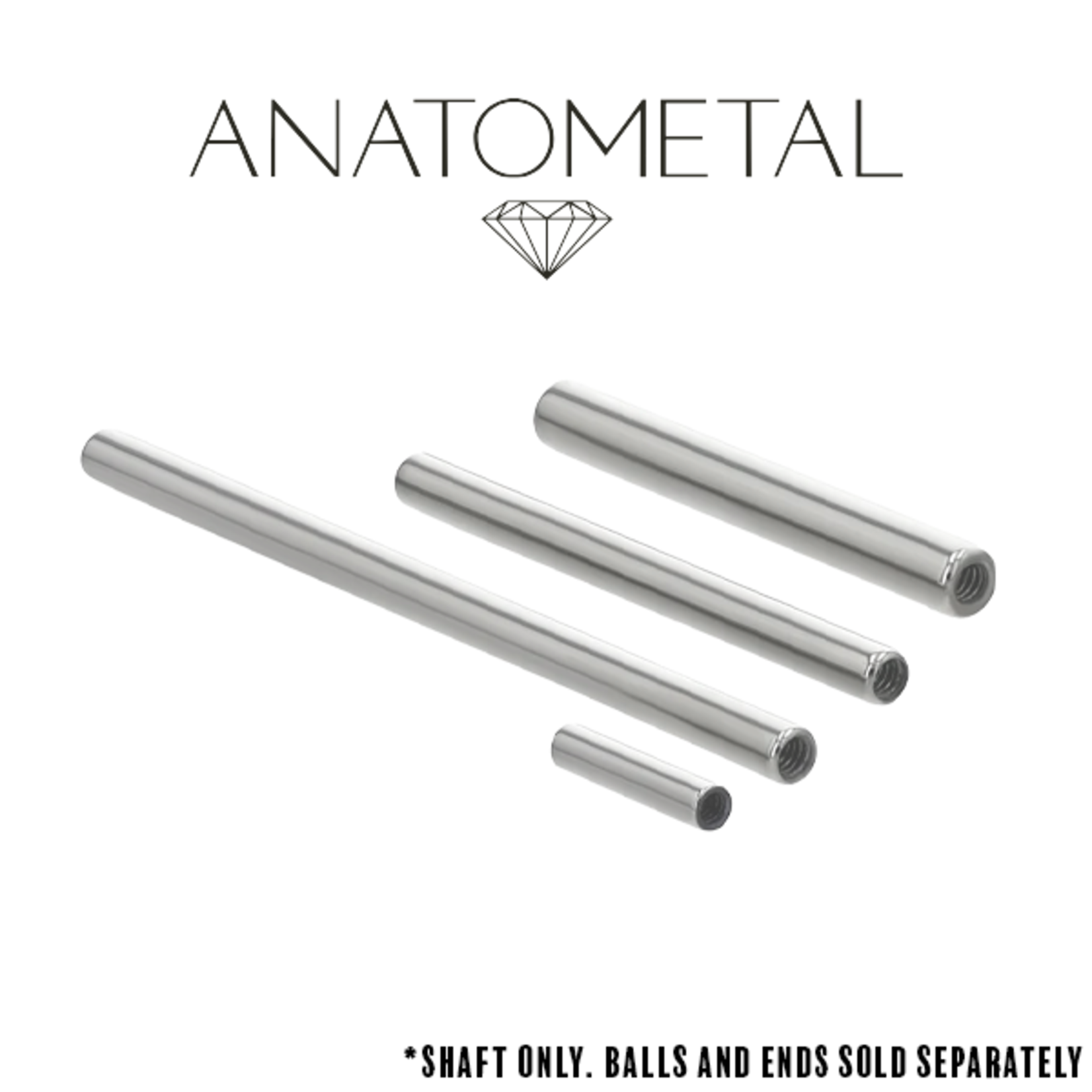 Anatometal Anatometal 10g steel straight barbell shaft