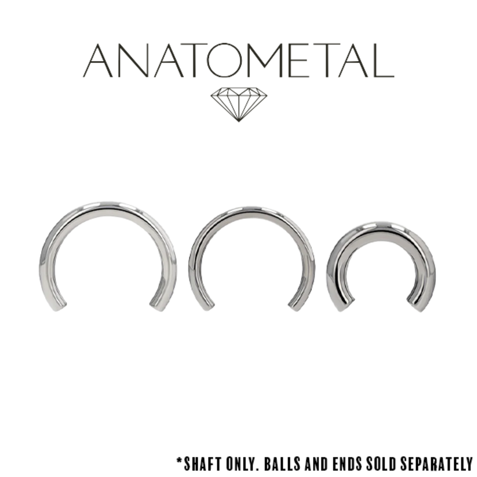 Anatometal Anatometal 0g steel circular barbell shaft