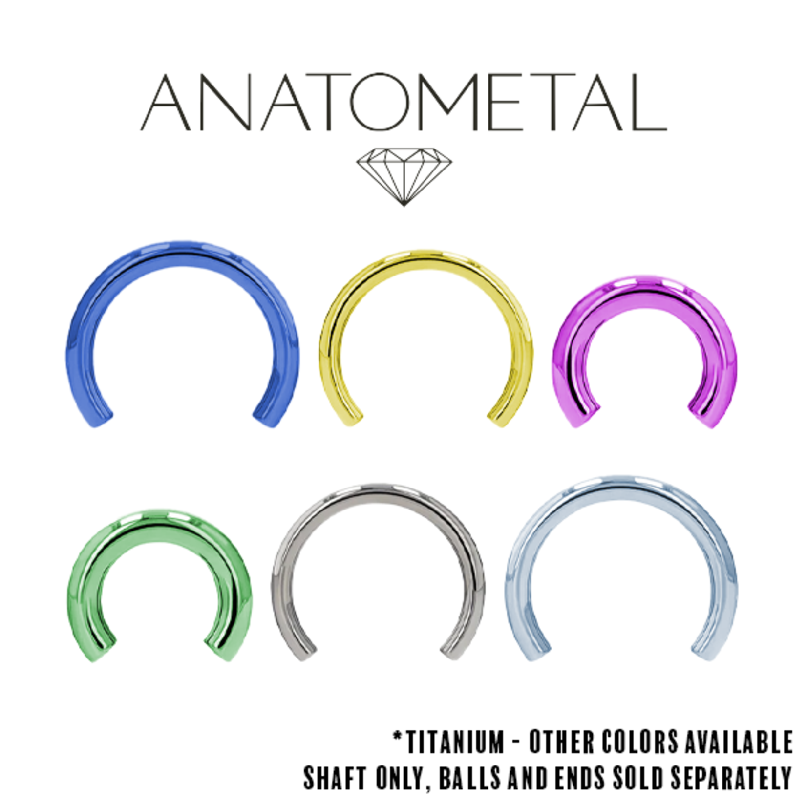 Anatometal Anatometal 16g titanium circular barbell shaft