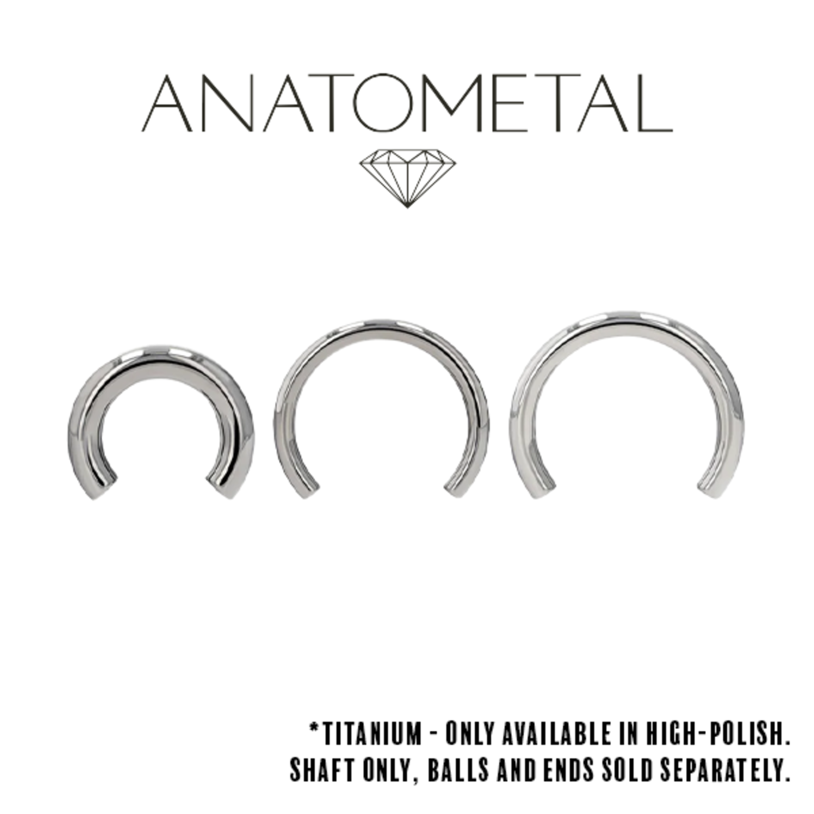 Anatometal Anatometal 00g titanium circular barbell shaft