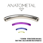 Anatometal Anatometal 16g Titanium Curved Barbell Shaft