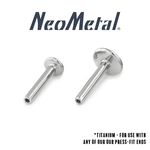 Neometal Neometal 18g Titanium Press-Fit Flatback