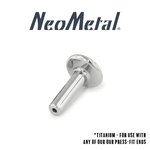 Neometal Neometal 14g Titanium Universal Press-Fit Flatback