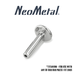Neometal Neometal 16g Titanium Universal Press-Fit Flatback