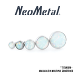 Neometal Neometal Titanium 2.5mm Bezel-Set Cabochon Press-Fit End