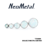 Neometal Neometal Titanium 2.0mm Bezel-Set Cabochon Press-Fit End