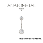 Anatometal Anatometal 14g Steel Mini Navel Curve