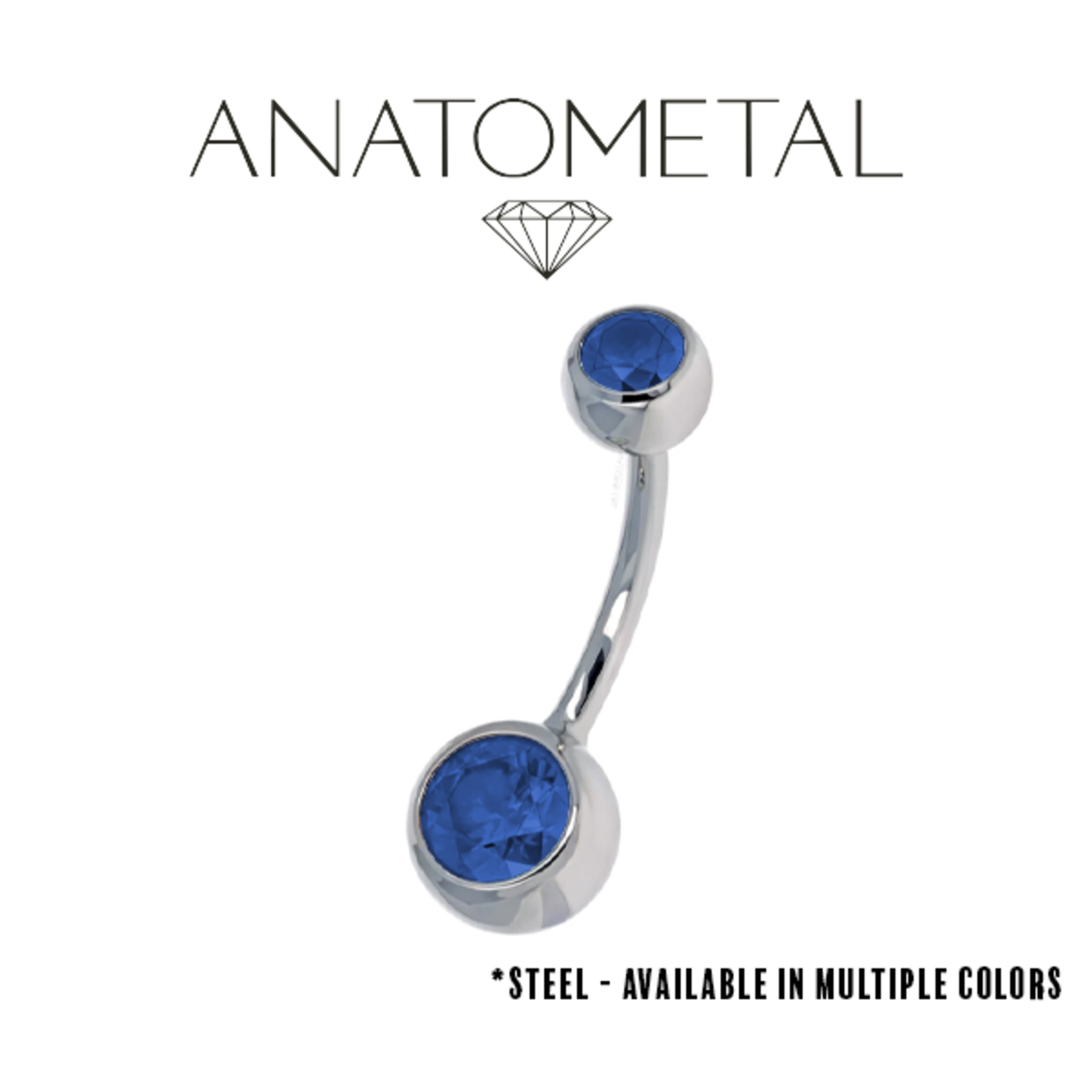 Anatometal Anatometal 14g steel Regular navel curve
