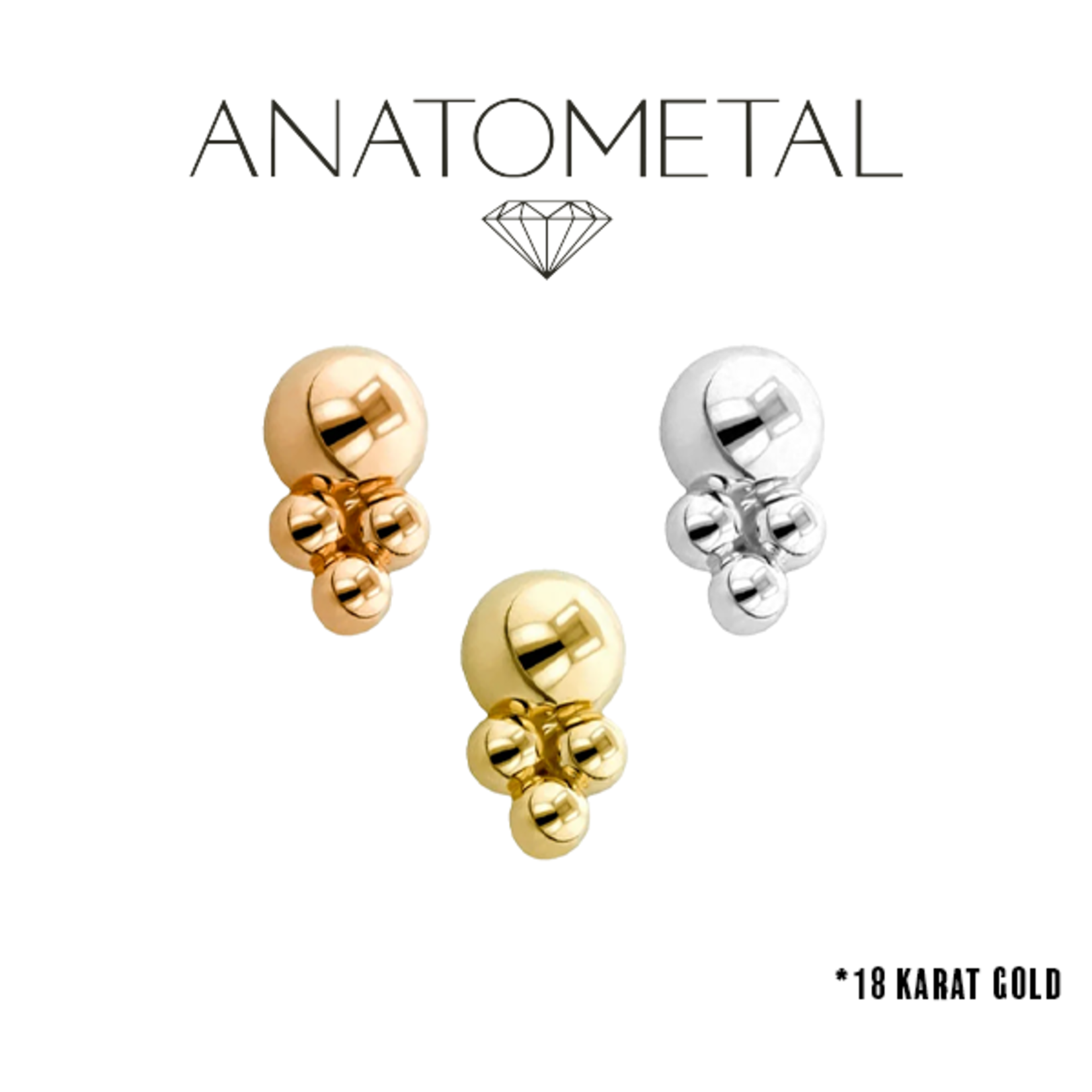 Anatometal Anatometal 16g "Desta 1" threaded end