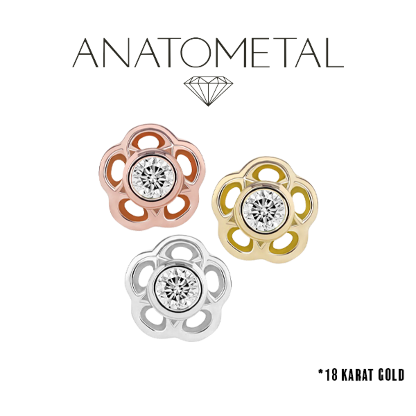 Anatometal Anatometal 14g 2.0 "Tama" threaded end