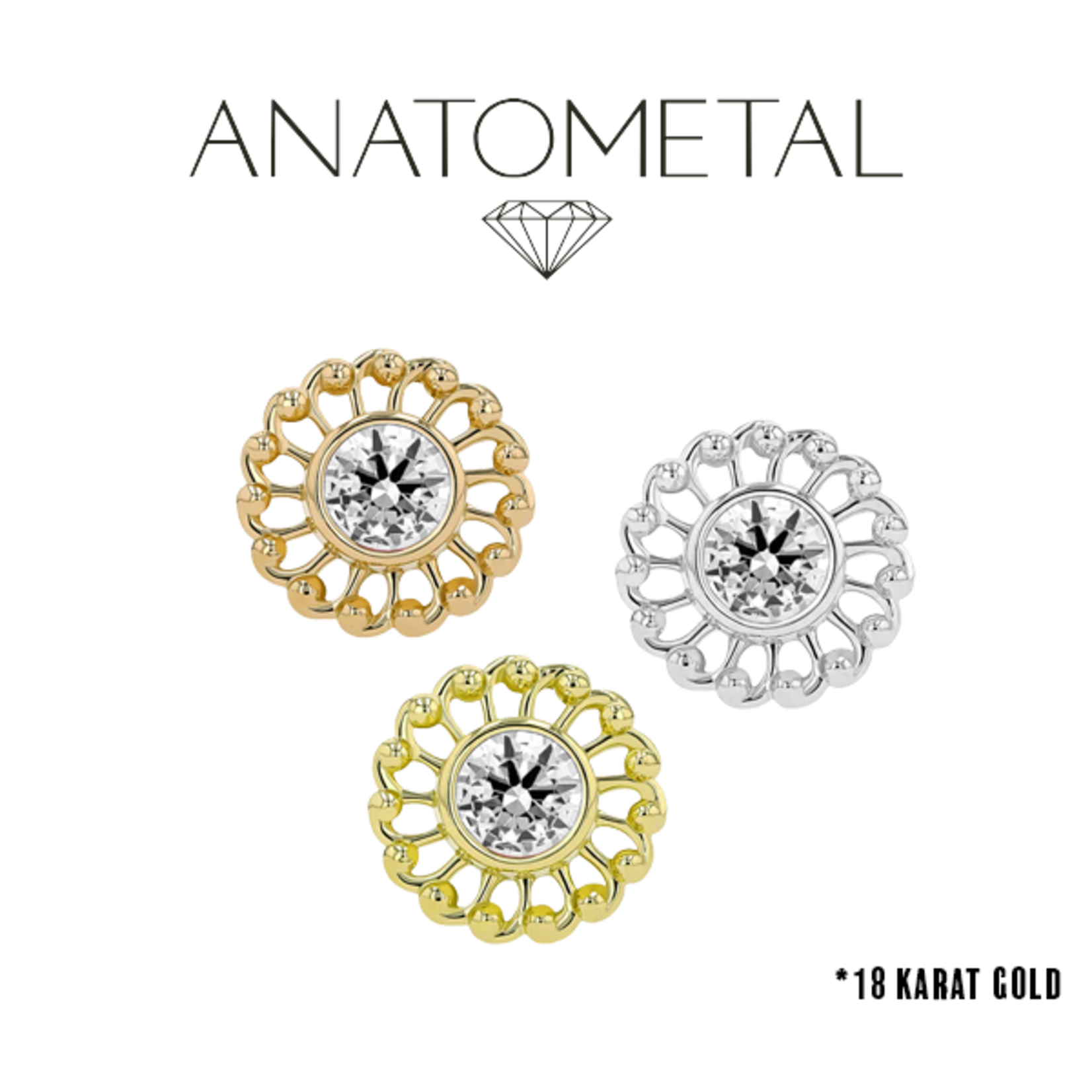 Anatometal Anatometal 16g "Virtue" threaded end