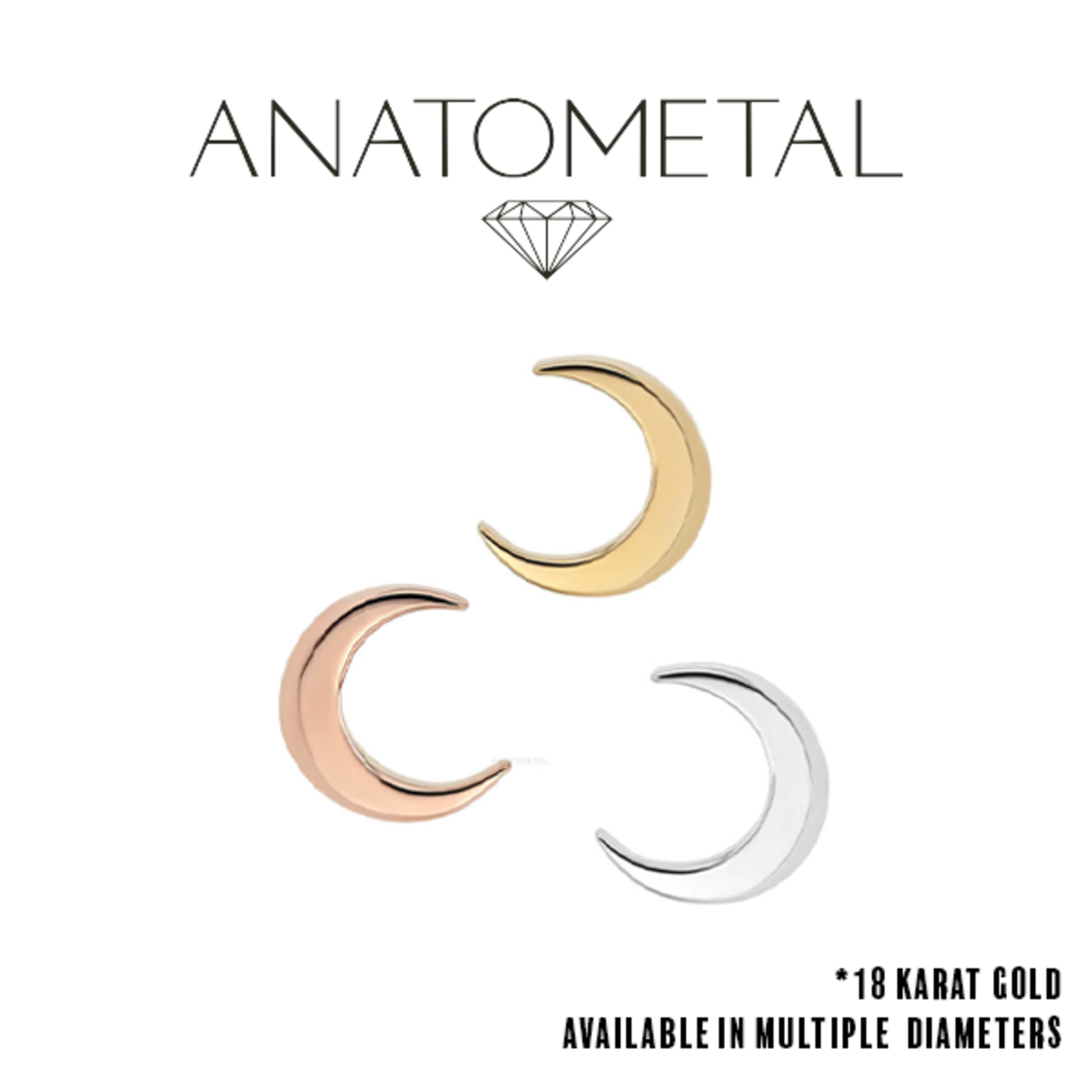 Anatometal Anatometal 6.0mm Moon threaded end