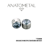 Anatometal Anatometal Titanium Captive Gem Bezel