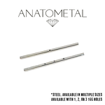 Anatometal Anatometal 14g Steel Drilled Barbell