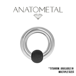 Anatometal Anatometal 6g Titanium Captive Bead Ring