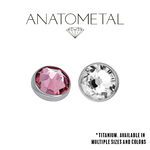 Anatometal Anatometal 16g Titanium Flat Gem