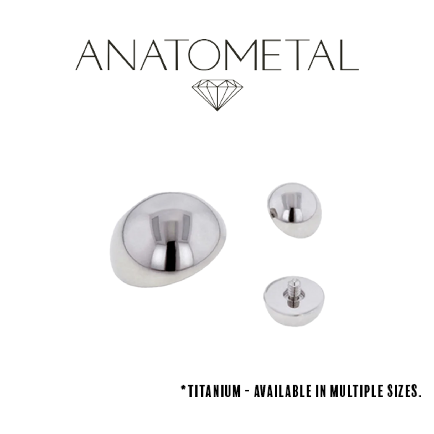 Anatometal Anatometal 16g ti dome threaded end