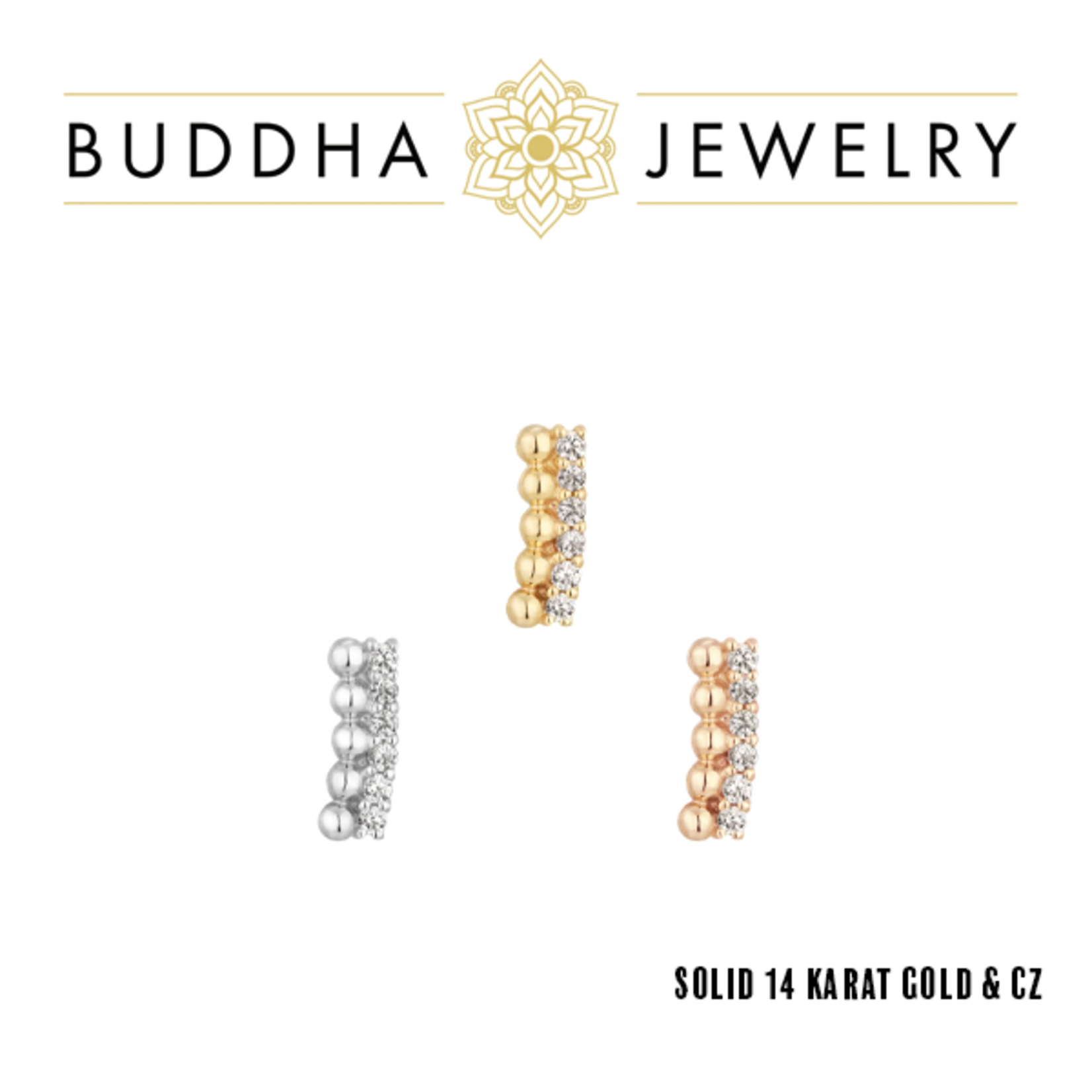 Buddha Jewelry Organics Buddha Jewelry Organics "Prophesy" press fit end with CZ