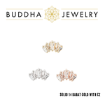 Buddha Jewelry Organics BJO "Gemma Cinq" Cluster with Baguette CZ