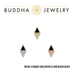 Buddha Jewelry Organics BJO "Almost Famous" With Black Agate & CZ