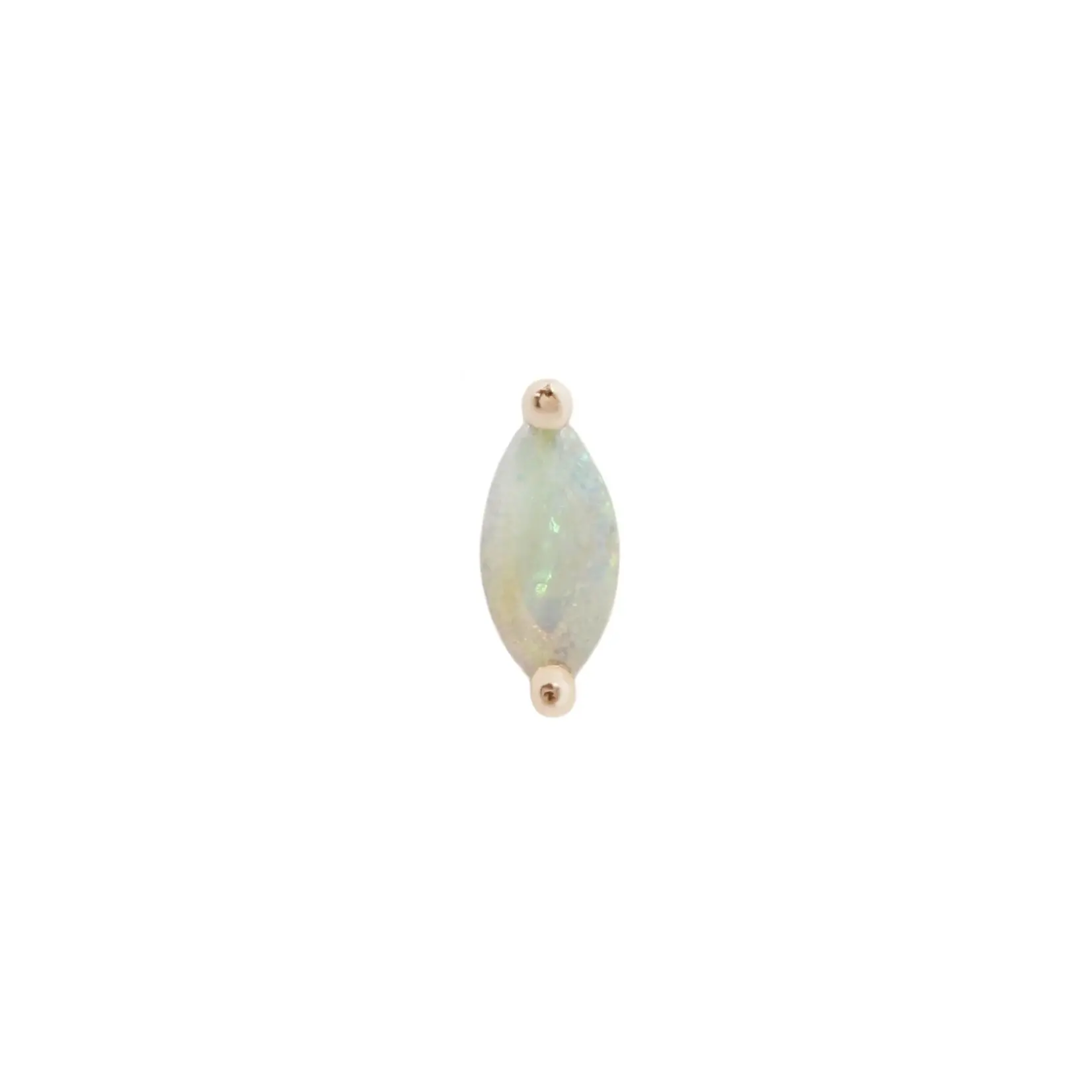 Buddha Jewelry Organics Buddha Jewelry Organics "Zuri" press fit end with Marquise White Opal